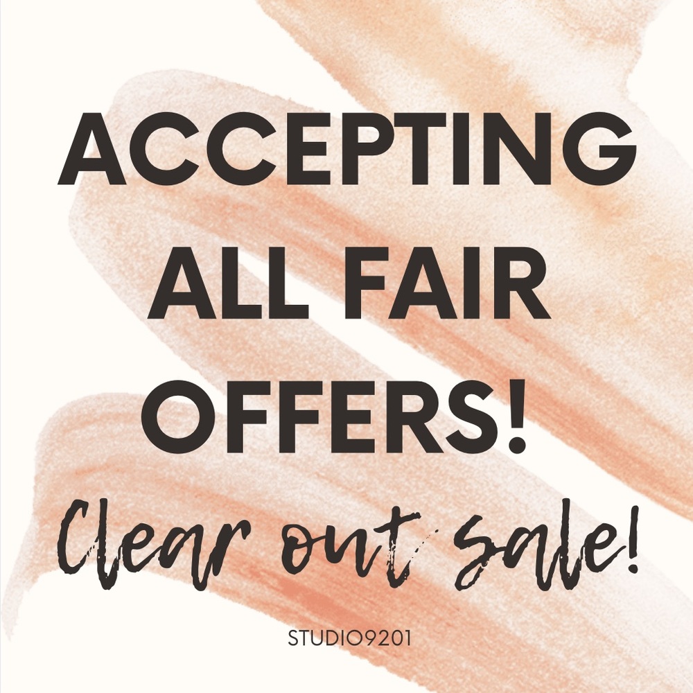 Clear out sale!! All items have to go!
